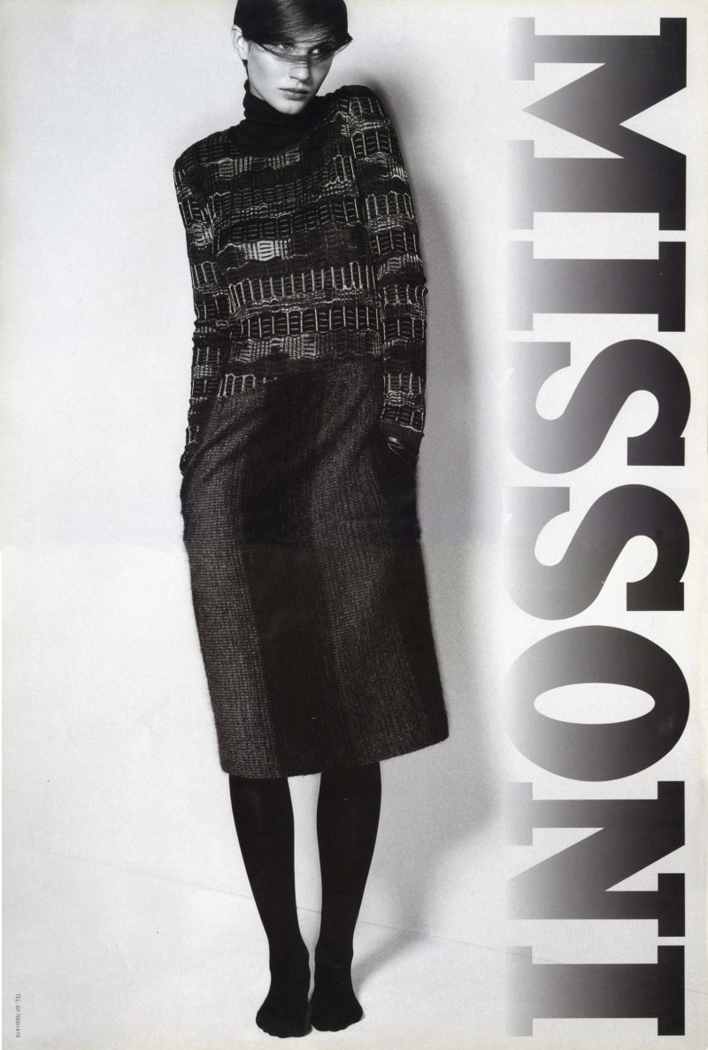 Gisele Bundchen featured in  the Missoni advertisement for Autumn/Winter 1998