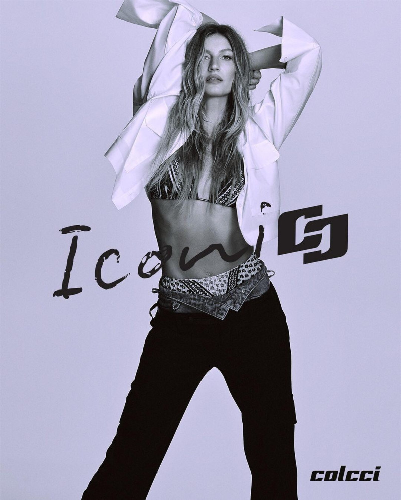 Gisele Bundchen featured in  the Colcci advertisement for Spring/Summer 2023