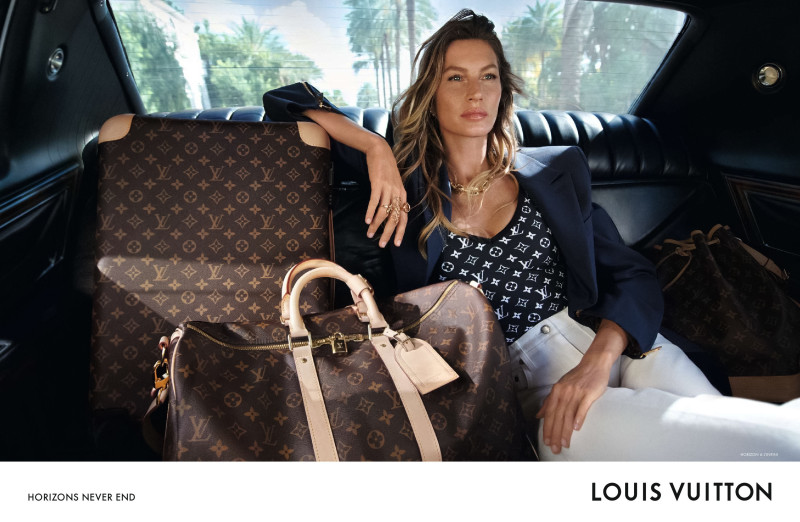Gisele Bundchen featured in  the Louis Vuitton Horizons Never End advertisement for Summer 2023