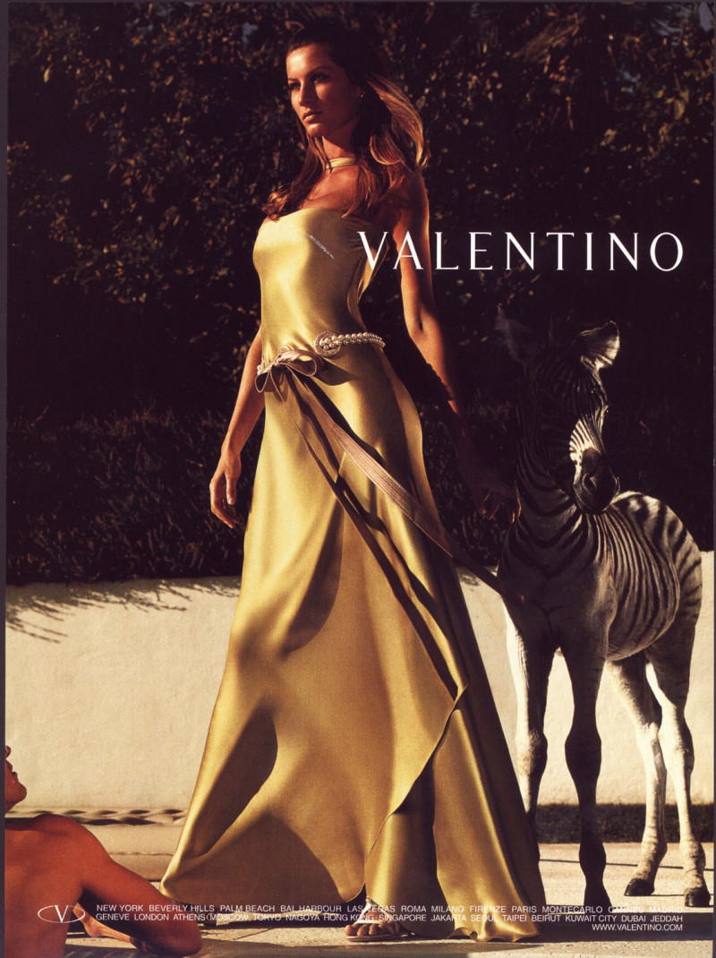 Gisele Bundchen featured in  the Valentino advertisement for Spring/Summer 2005