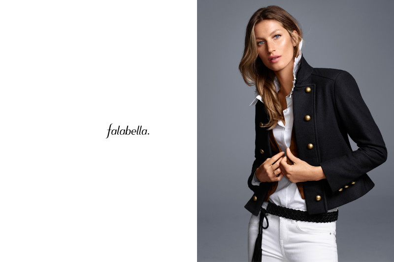 Gisele Bundchen featured in  the Falabella advertisement for Spring/Summer 2016