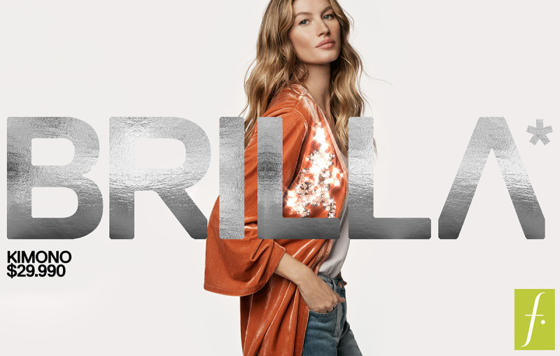 Gisele Bundchen featured in  the Falabella advertisement for Spring/Summer 2018