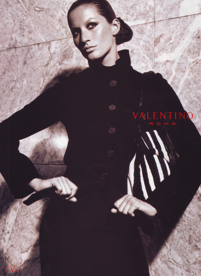 Gisele Bundchen featured in  the Valentino advertisement for Autumn/Winter 2004