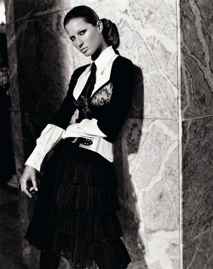 Gisele Bundchen featured in  the Valentino advertisement for Autumn/Winter 2004