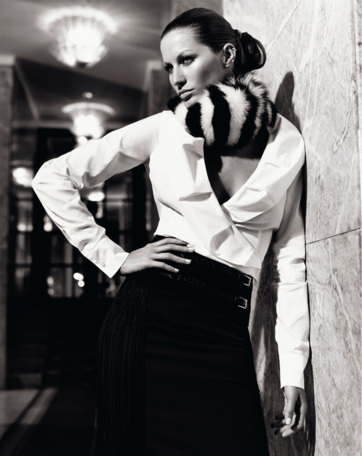 Gisele Bundchen featured in  the Valentino advertisement for Autumn/Winter 2004