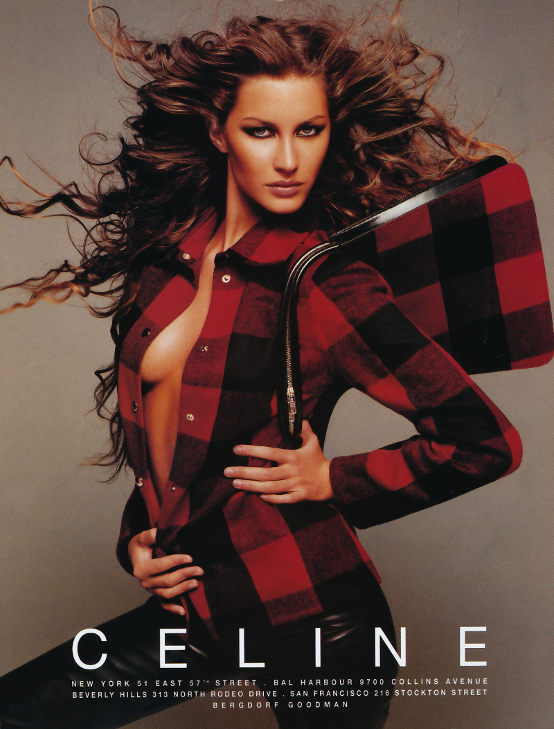 Gisele Bundchen featured in  the Celine advertisement for Autumn/Winter 1999