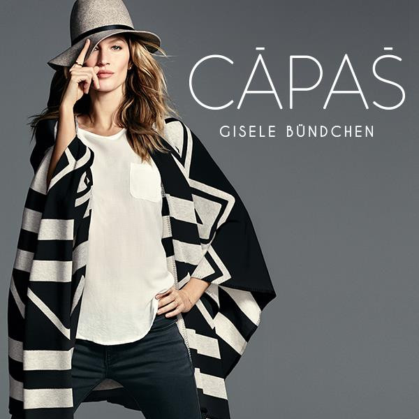 Gisele Bundchen featured in  the Falabella advertisement for Autumn/Winter 2015