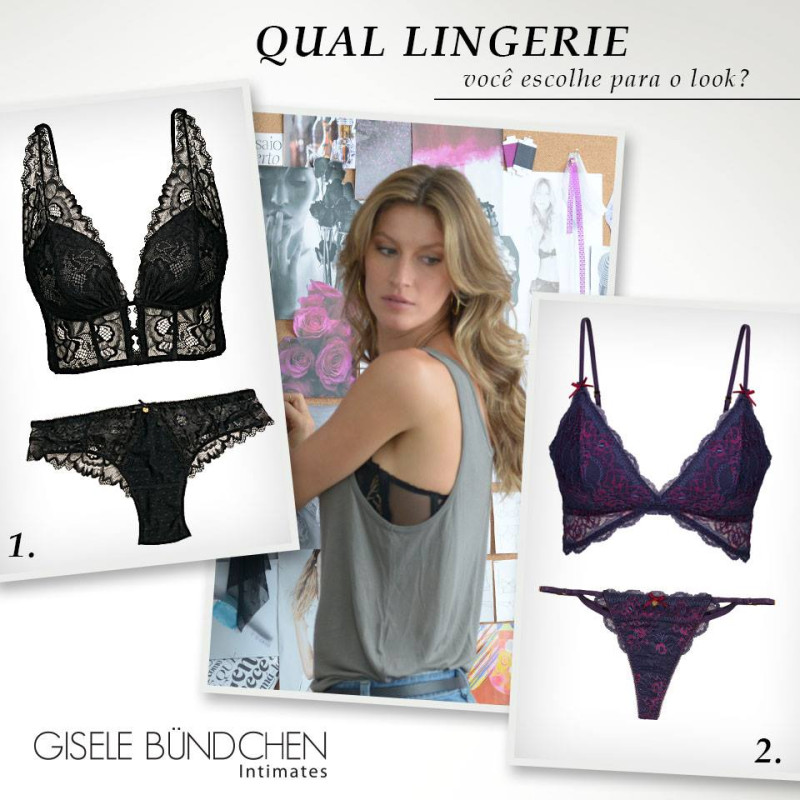 Gisele Bundchen featured in  the Gisele BÃ¼ndchen Intimates advertisement for Autumn/Winter 2015