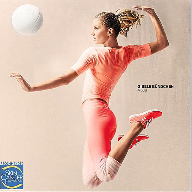 Gisele Bundchen featured in  the Under Armour advertisement for Spring/Summer 2015