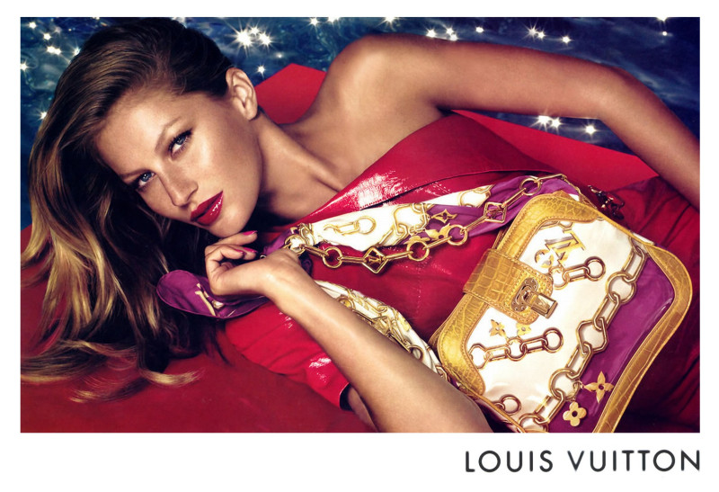 Gisele Bundchen featured in  the Louis Vuitton advertisement for Spring/Summer 2006