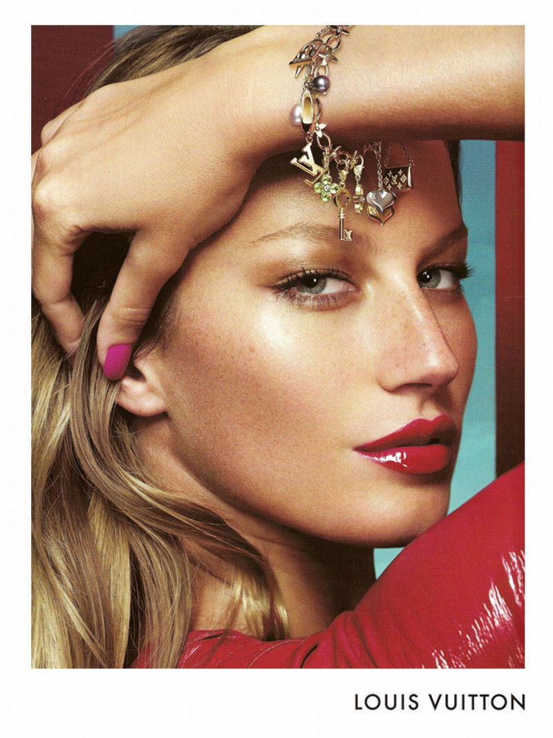 Gisele Bundchen featured in  the Louis Vuitton advertisement for Spring/Summer 2006