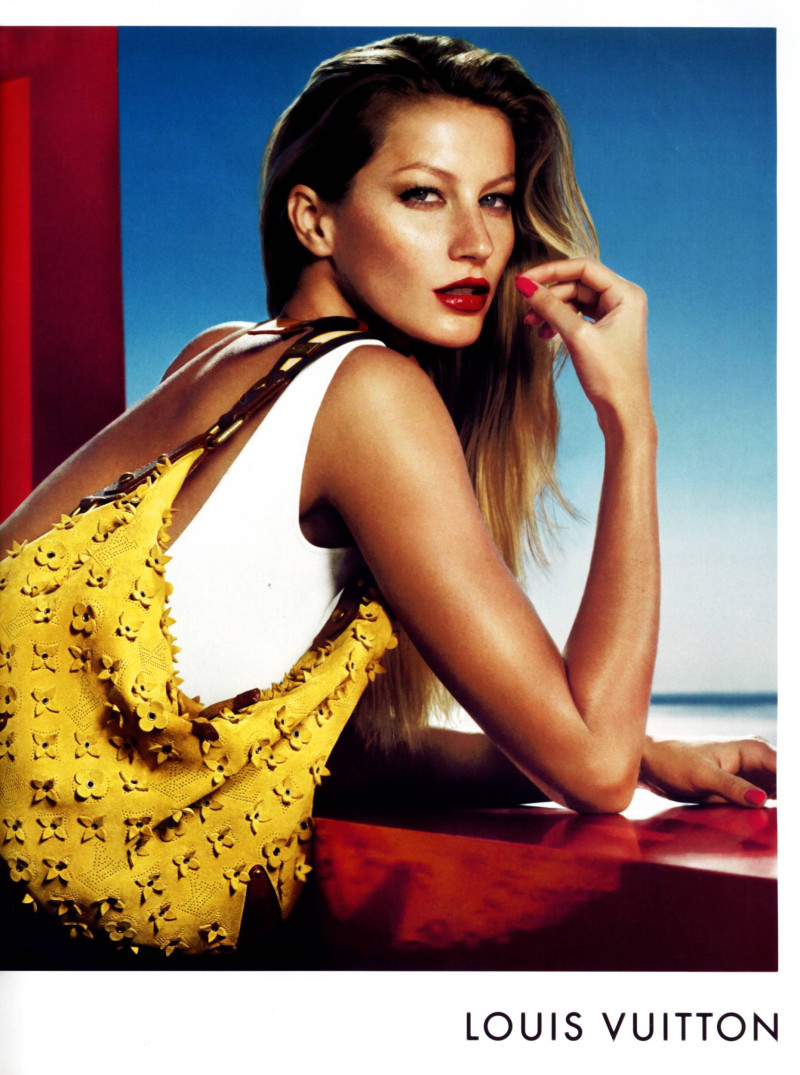 Gisele Bundchen featured in  the Louis Vuitton advertisement for Spring/Summer 2006