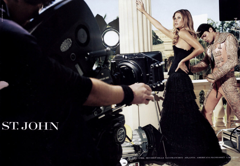 Gisele Bundchen featured in  the St. John advertisement for Autumn/Winter 2005