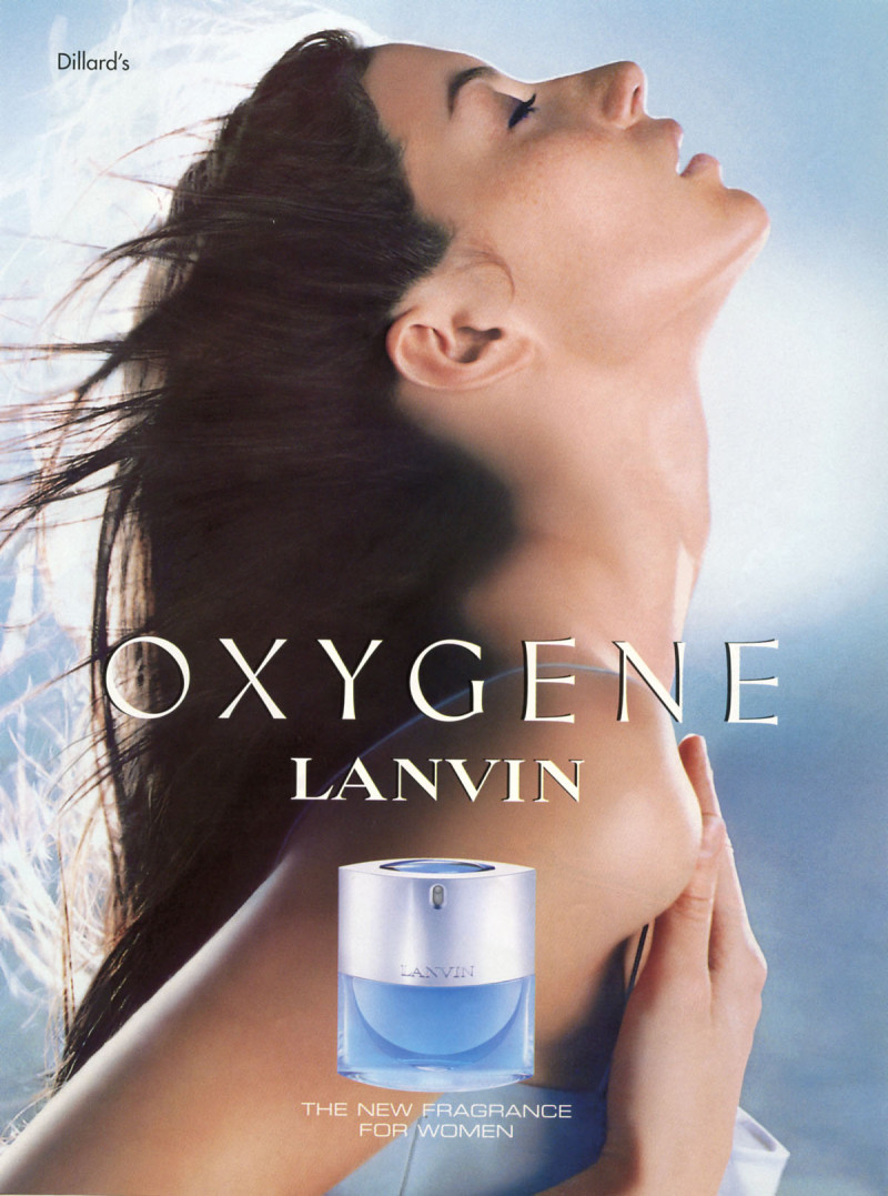 Gisele Bundchen featured in  the Lanvin Oxygene advertisement for Spring/Summer 2000