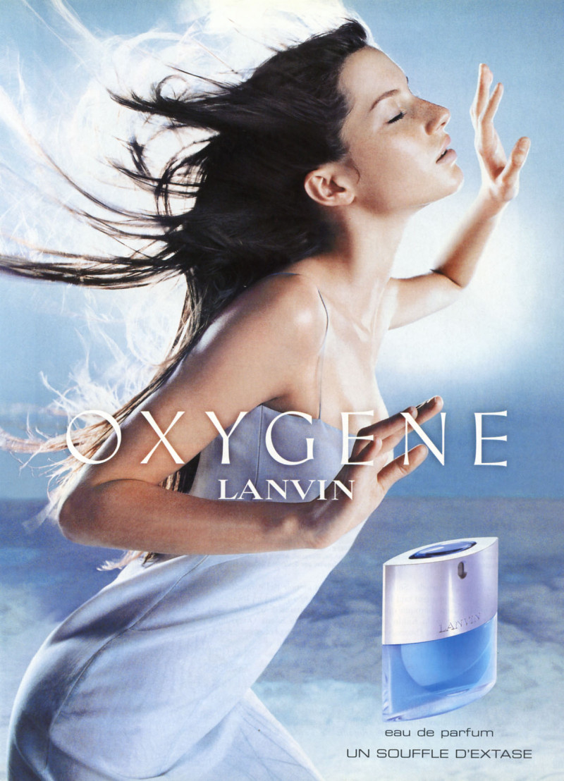 Gisele Bundchen featured in  the Lanvin Oxygene advertisement for Spring/Summer 2000