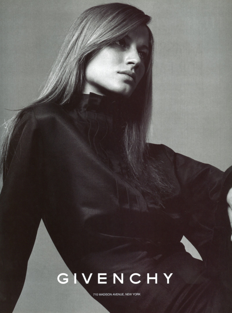 Gisele Bundchen featured in  the Givenchy advertisement for Autumn/Winter 2000