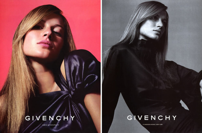Gisele Bundchen featured in  the Givenchy advertisement for Autumn/Winter 2000