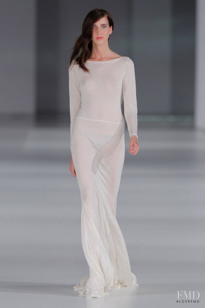 Iris Egbers featured in  the Celia Vela fashion show for Spring/Summer 2014