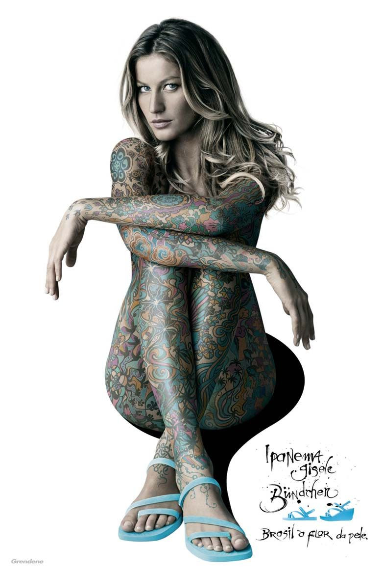 Gisele Bundchen featured in  the Ipanema advertisement for Autumn/Winter 2005