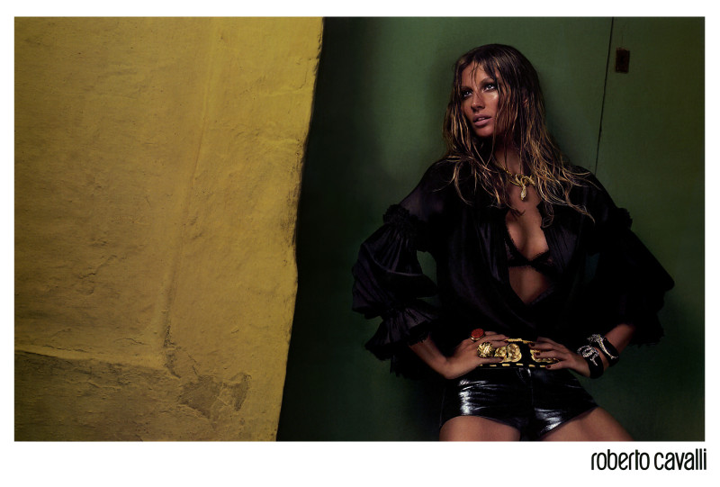 Gisele Bundchen featured in  the Roberto Cavalli advertisement for Spring/Summer 2007