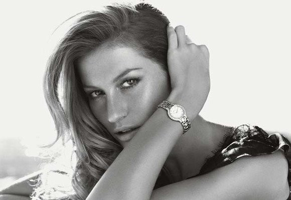 Gisele Bundchen featured in  the Ebel advertisement for Spring/Summer 2006