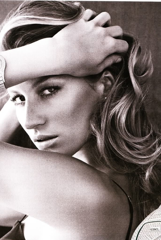 Gisele Bundchen featured in  the Ebel advertisement for Spring/Summer 2006