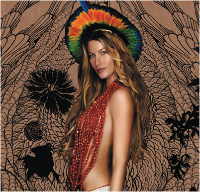 Gisele Bundchen featured in  the Ipanema advertisement for Autumn/Winter 2006