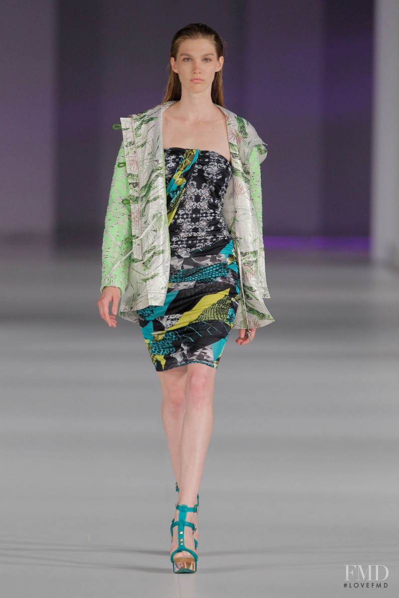 Irina Nikolaeva featured in  the Custo Barcelona fashion show for Spring/Summer 2014