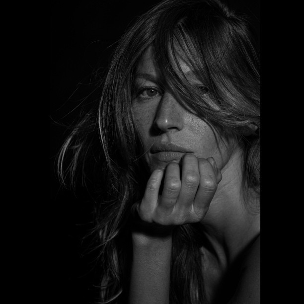 Gisele Bundchen featured in  the BLK DNM advertisement for Autumn/Winter 2013