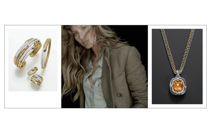 Gisele Bundchen featured in  the David Yurman catalogue for Holiday 2012