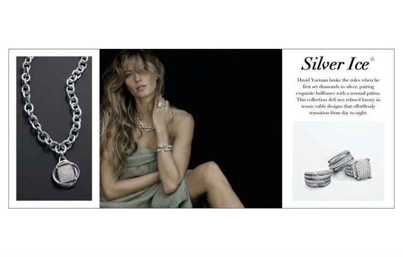 Gisele Bundchen featured in  the David Yurman catalogue for Holiday 2012