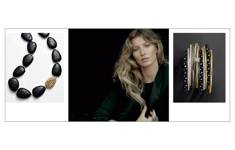 Gisele Bundchen featured in  the David Yurman catalogue for Holiday 2012