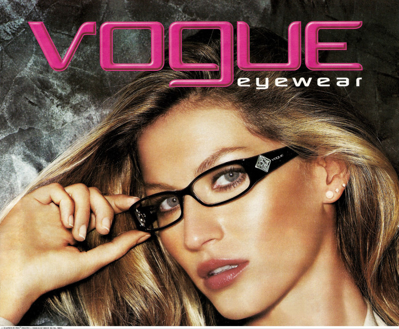 Gisele Bundchen featured in  the Vogue Eyewear advertisement for Spring/Summer 2008