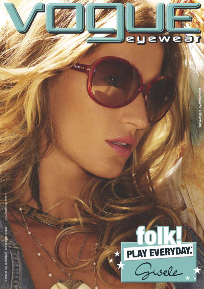 Gisele Bundchen featured in  the Vogue Eyewear advertisement for Spring/Summer 2008