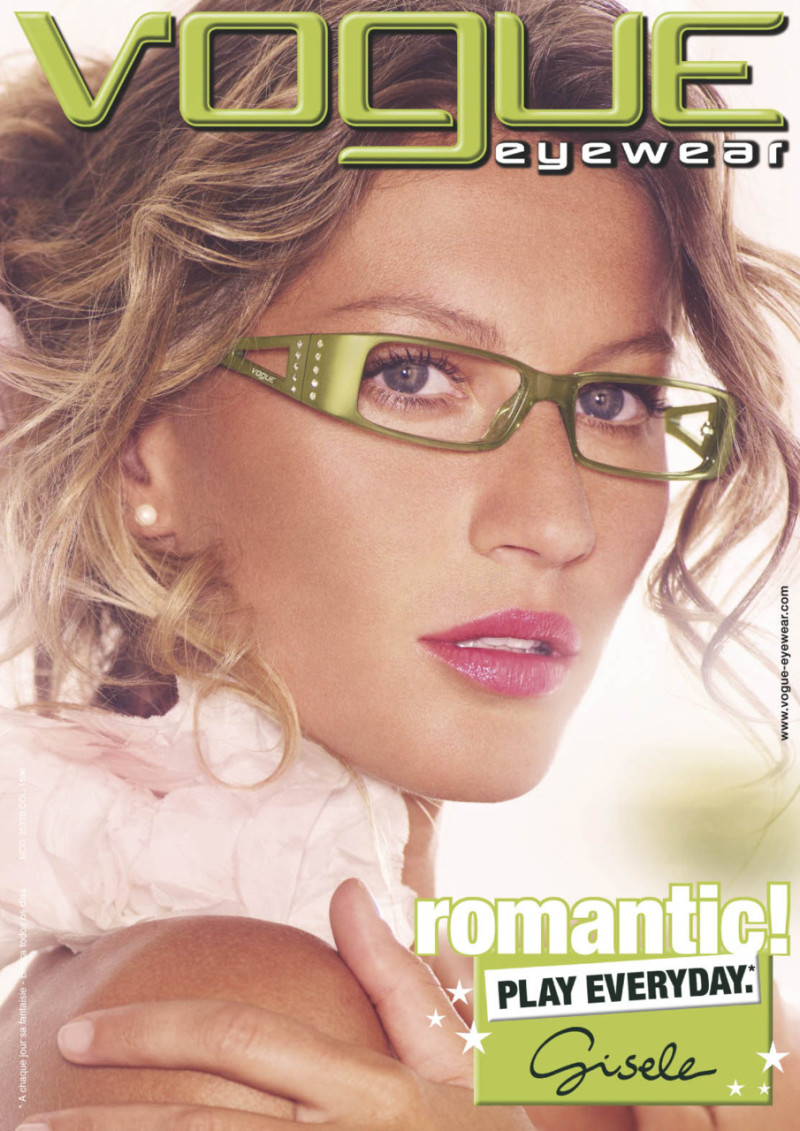 Gisele Bundchen featured in  the Vogue Eyewear advertisement for Spring/Summer 2008