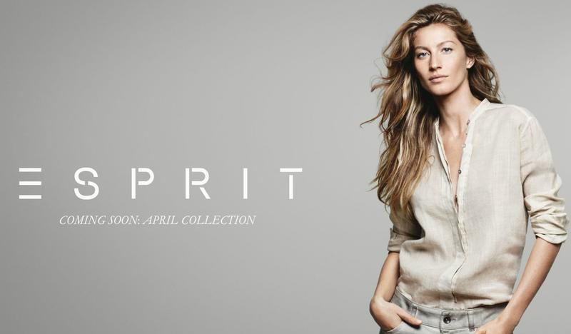 Gisele Bundchen featured in  the Esprit advertisement for Spring/Summer 2012