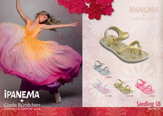 Gisele Bundchen featured in  the Ipanema advertisement for Spring/Summer 2012