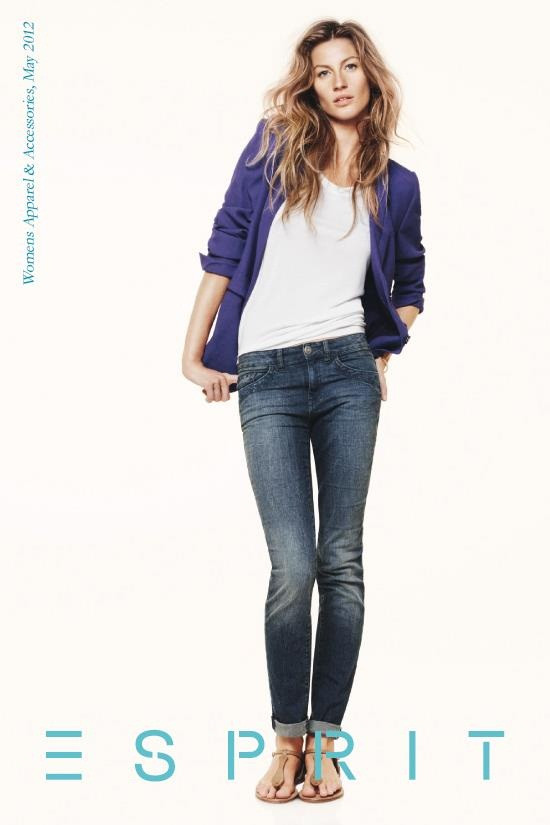 Gisele Bundchen featured in  the Esprit advertisement for Spring/Summer 2012