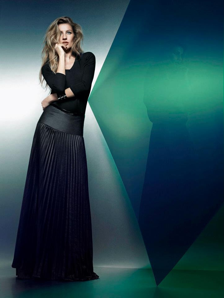 Gisele Bundchen featured in  the C&A advertisement for Autumn/Winter 2012