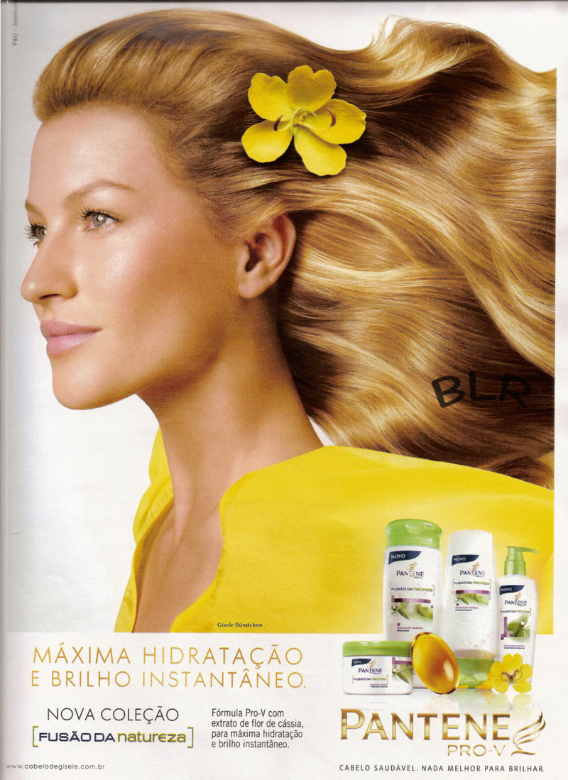 Gisele Bundchen featured in  the Pantene advertisement for Spring/Summer 2012