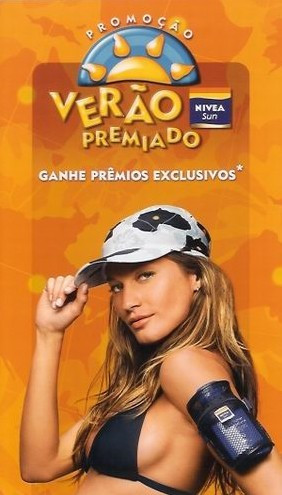 Gisele Bundchen featured in  the Nivea advertisement for Spring/Summer 2005