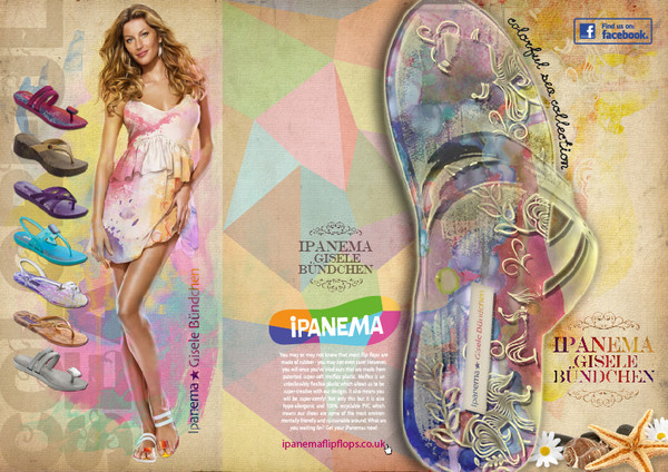 Gisele Bundchen featured in  the Ipanema advertisement for Spring/Summer 2010