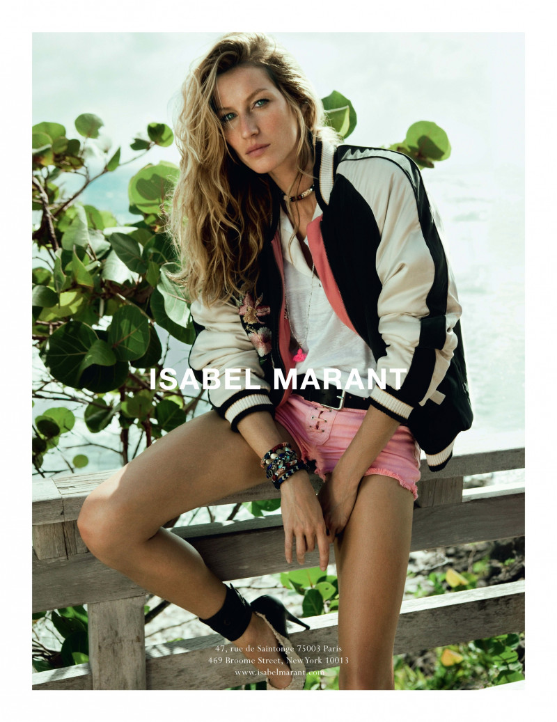 Gisele Bundchen featured in  the Isabel Marant advertisement for Spring/Summer 2011