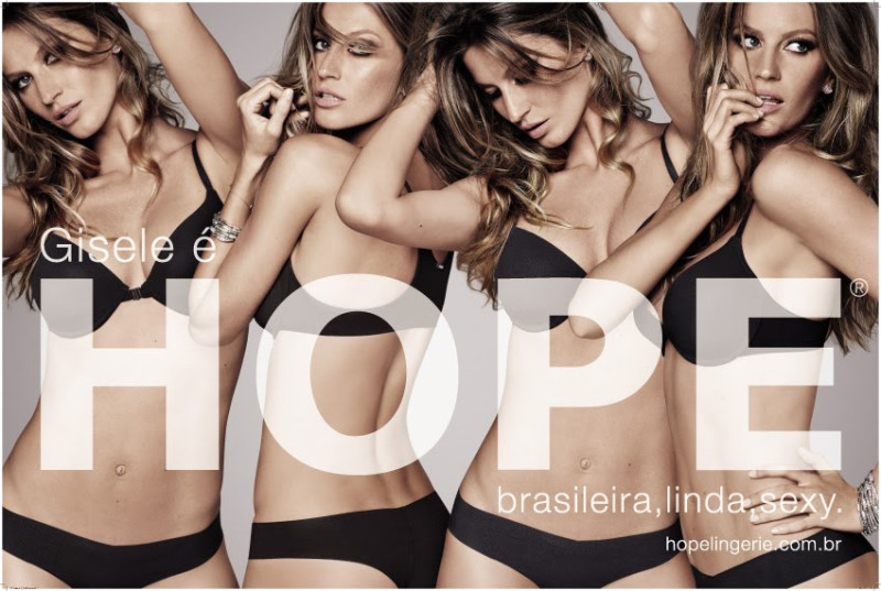 Gisele Bundchen featured in  the Hope advertisement for Spring/Summer 2010
