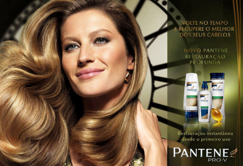 Gisele Bundchen featured in  the Pantene advertisement for Autumn/Winter 2009