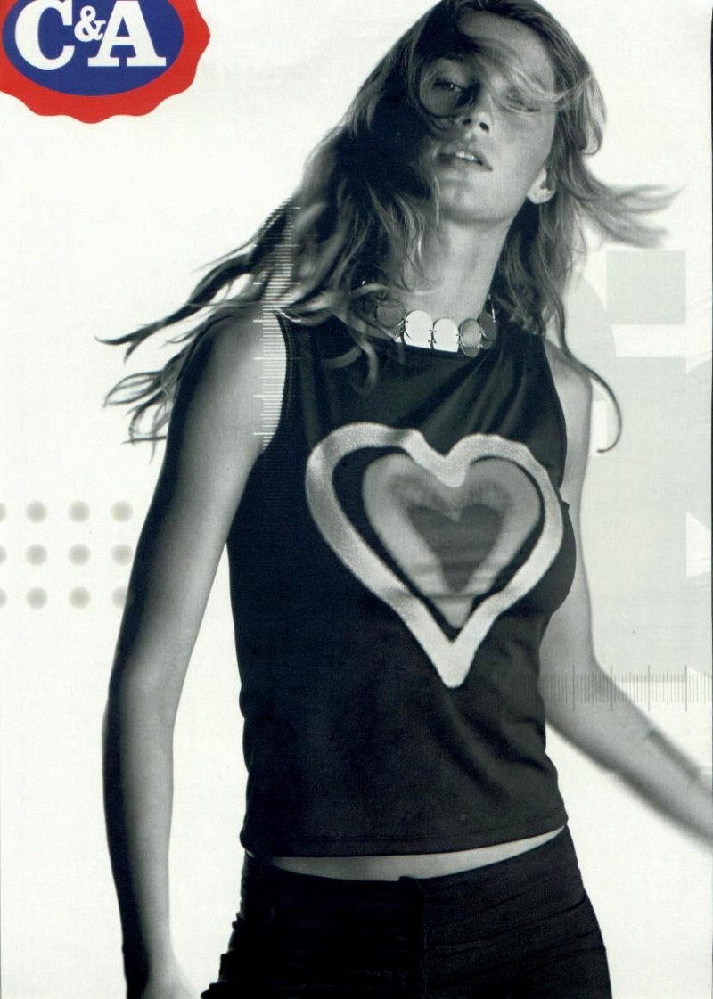 Gisele Bundchen featured in  the C&A advertisement for Autumn/Winter 2001