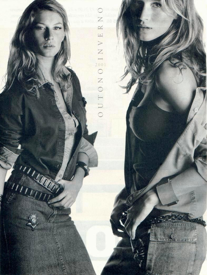 Gisele Bundchen featured in  the C&A advertisement for Autumn/Winter 2001