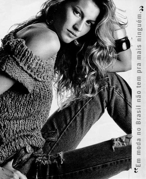 Gisele Bundchen featured in  the C&A advertisement for Autumn/Winter 2001