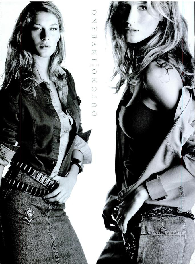 Gisele Bundchen featured in  the C&A advertisement for Autumn/Winter 2001