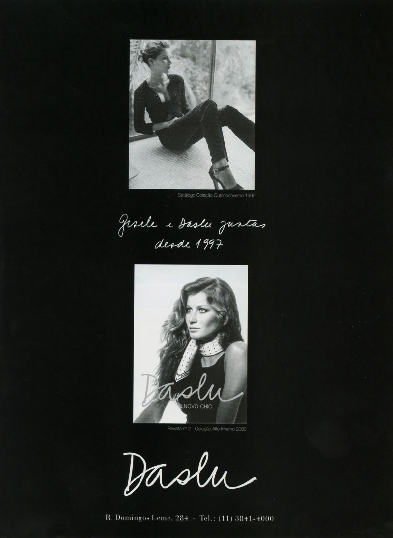 Gisele Bundchen featured in  the Daslu advertisement for Autumn/Winter 1997